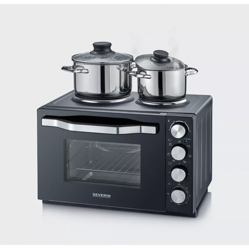 Forno torradeira Severin TO 2074 30L 2500W preto com grelhador