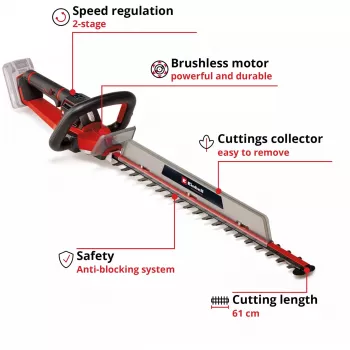 Corta-sebes a bateria Einhell 3410935 18V iões de lítio 2,65kg