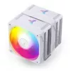 Dissipador de CPU Jonsbo CR-3000E Dual-Tower ARGB branco, dissipador de ar Dual-Tower com iluminação ARGB