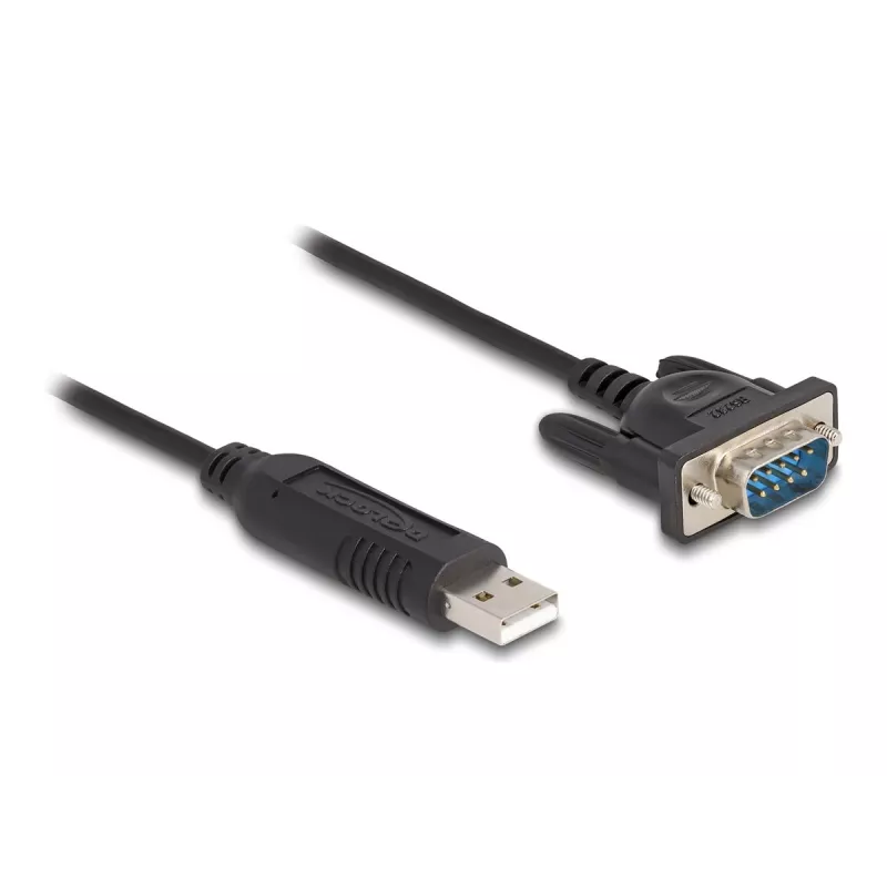Adaptador USB 2.0 para série RS-232 DeLOCK 50 cm FTDI preto