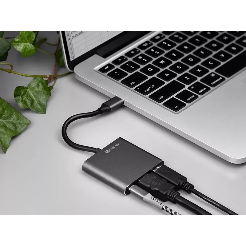 Adaptador A-1, USB-C HDMI 4K, USB 3.0, PD 100W