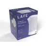 Chaleira elétrica LAFE LAFCZA45865, aço inoxidável, 0,6 L, 600 W, cinzento claro, tampa de bloqueio rebatível