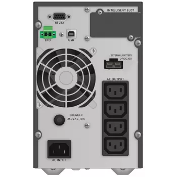 Fonte de alimentação ininterrupta PowerWalker VFI 1000 TGB — 1 kVA (900 W), Online dupla conversão, 4 saídas C13, USB, RS-232, EPO