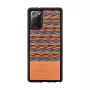 Capa para smartphone man and wood para Samsung Galaxy Note 20 — padrão xadrez castanho, interior preto