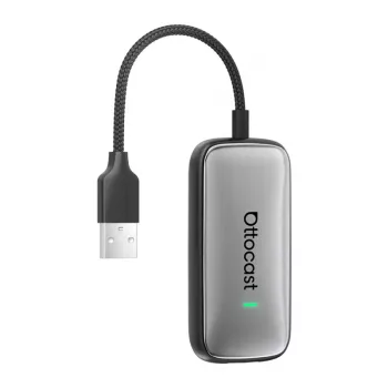 Adaptador sem fios Ottocast Play2Video CA515-T para CarPlay e Android Auto