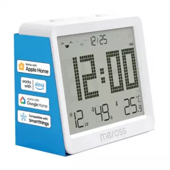 Sensor inteligente de temperatura e humidade Meross MS130-EU — monitor ambiental sem fios