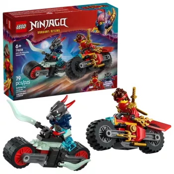 Conjunto de construção LEGO NINJAGO 71838 Corrida de velocidade de mota do Kai — 79 peças, 2 minifiguras, idade 6+, dimensões 40×30×90 mm