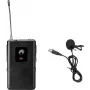 Microfone lavalier Omnitronic UHF-E Series 826,1 MHz com transmissor sem fios