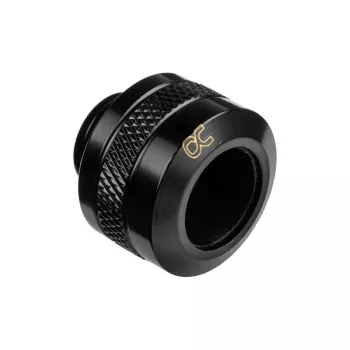 Alphacool 17471 Eiszapfen PRO conector HardTube de 13 mm G1/4, latão, 22 mm de diâmetro, 20 mm de altura, Deep Black