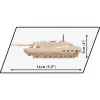 Conjunto de construção Cobi Abrams M1A2 — 174 peças, idade recomendada 6+, bege