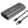 Caixa | compartimento NV2271 para disco M.2 SSD | SATA | NVMe | USB-C | 2TB