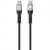 Cabo USB-C para USB-C Fast Manhattan (240 W), 1 m, carregamento de portátil 240 W + dados e vídeo de alta velocidade, compatível com todos os portáteis (requer fonte de alimentação USB-C 240 W adicional), transferência ultrarrápida a 40 Gbit/s, preto, 3 anos de garantia