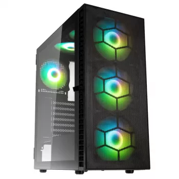 Kolink Observatory HF Plus Mesh ARGB Midi-Tower - preto
