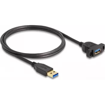 Cabo DeLOCK SuperSpeed USB 5 Gbit/s USB Type-A macho para fêmea 1 m preto