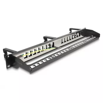 Painel Keystone DeLOCK 19 polegadas 16 portas 1U preto
