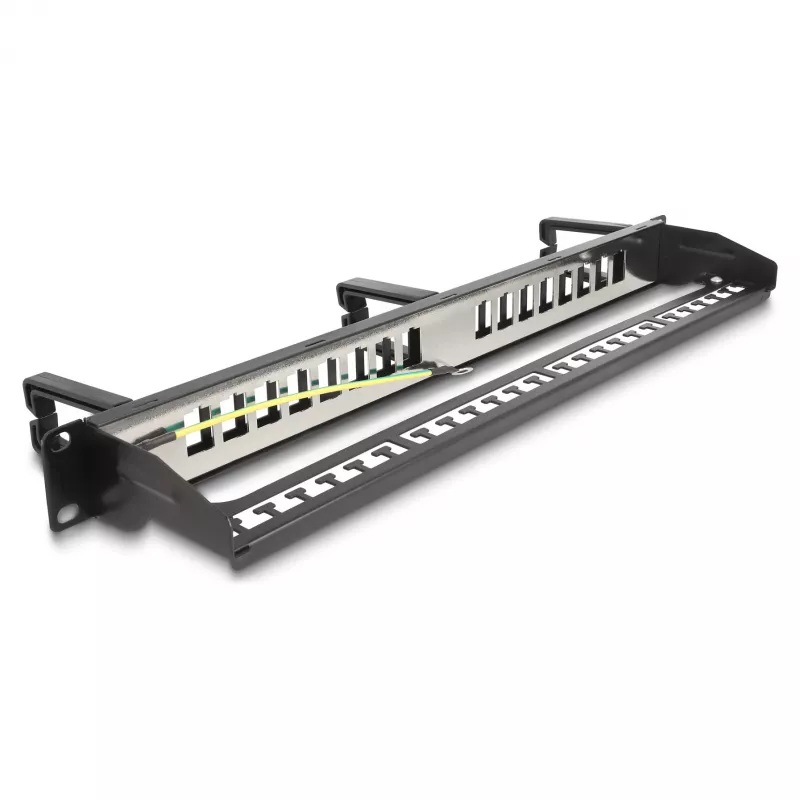 Painel Keystone DeLOCK 19 polegadas 16 portas 1U preto