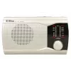 Rádio portátil Eltra EWA prateado — recetor AM/FM, alimentado por pilhas