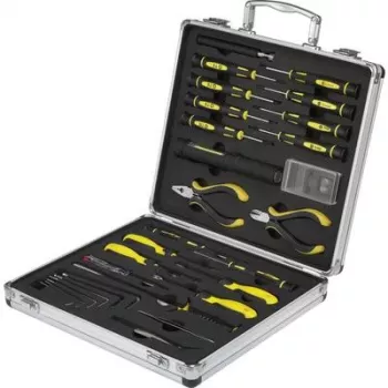 Basetech BT-1954694 conjunto de ferramentas DIY, técnico, eletricista em mala de transporte 30 peças