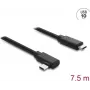 Cabo ótico ativo DELOCK USB Type-C 10 Gbit/s, conector angular macho para macho, 7,5 m