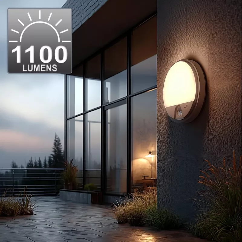 Lâmpada LED MACLEAN MCE291W com sensor de movimento IR, 10 W, 3000 K