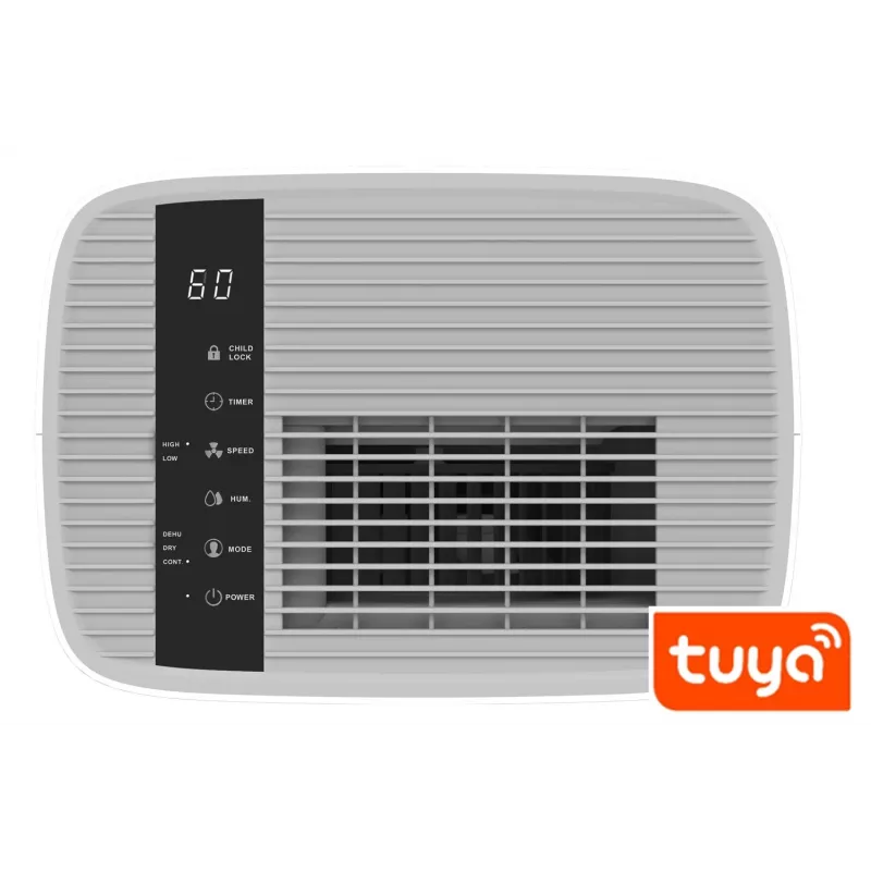 Desumidificador BLAUPUNKT ADH601 — depósito de 2,5 l, 16 l/24h, 245 W, 48 dB, Wi‑Fi, para 20–40 m², branco