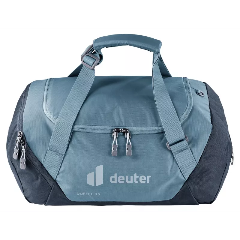Mala de viagem DEUTER Duffel 35 atlantic-ink — capacidade 35 L, fundo impermeável, pegas de transporte