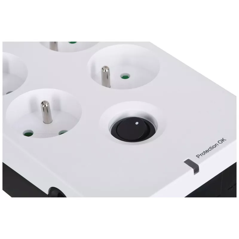 Régua de tomadas com proteção contra sobretensão Eaton PB6F Protection Box 6 FR