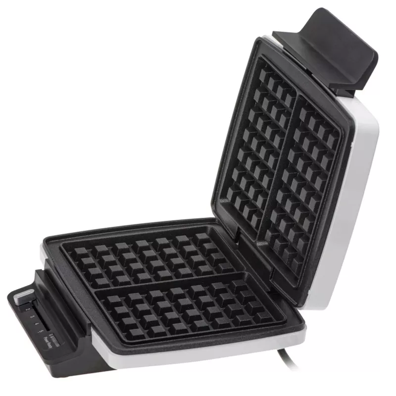 Máquina de waffles Adler AD 3085 — 1200 W, 2 waffles retangulares 9×13 cm, temperatura ajustável, placas antiaderentes