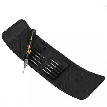 Chave de fendas combinada Wera ESD/11 SB – 1 peça, pontas Torx/Phillips/Phillips/Ponta chata, punho de plástico (preto/amarelo)