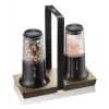 Conjunto de saleiro e pimenteiro GEFU X-plosion 11 cm preto — moinhos de mesa manuais, mecanismo de cerâmica