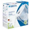 Jarra filtrante de água BRITA Marella com cartucho Maxtra Pro, depósito de água de 2,4 L, branca, pega ergonómica
