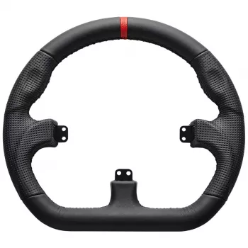 Asetek SimSports GT Rim - Closed D, couro - preto