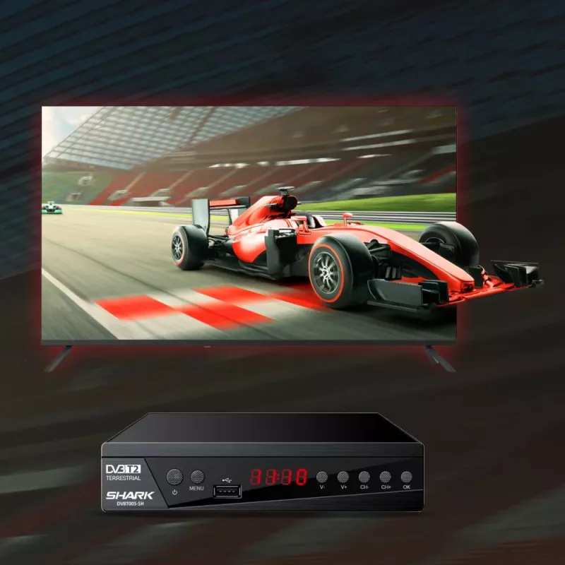Sintonizador de TV digital MANTA DVBT005-SH com suporte DVB-T/T2 HEVC