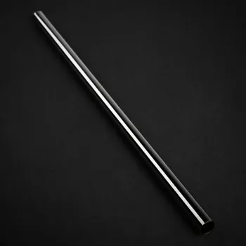 Tubo rígido de latão Bitspower None Chamfer 12mm AD, 500mm - brilho preto