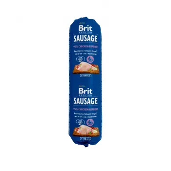 Comida húmida para cães Brit Premium frango e coelho 800 g