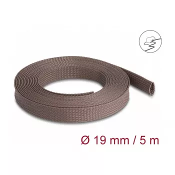 Bainha de cabo DeLOCK 20905 castanho poliéster 1,9 cm de diâmetro