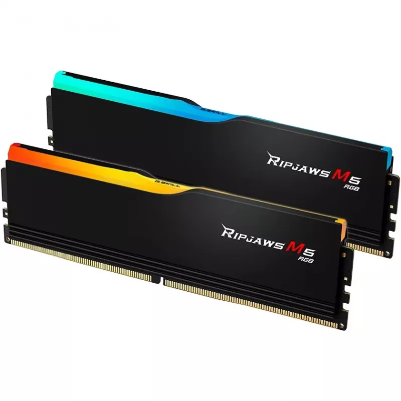 DIMM 48 GB DDR5-5200 (2x 24 GB) Dual-Kit, memória preta, F5-5200J4040A24GX2-RM5RK, Ripjaws M5, INTEL XMP
