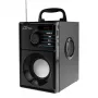 Altifalante portátil MEDIA-TECH MT3179, 20 W (RMS 15 W), Bluetooth 5.1, FM, MicroSD, USB, AUX, Li-Ion, 6 h, caixa de madeira