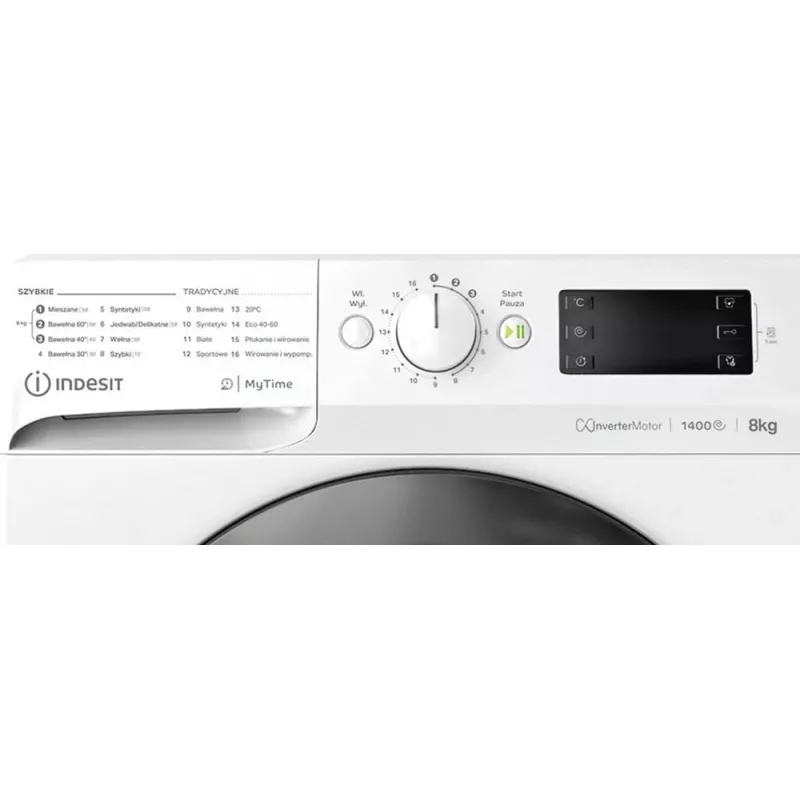 Máquina de lavar roupa INDESIT MTWE81495WBPL 8 kg, 1400 rpm, classe de eficiência energética B