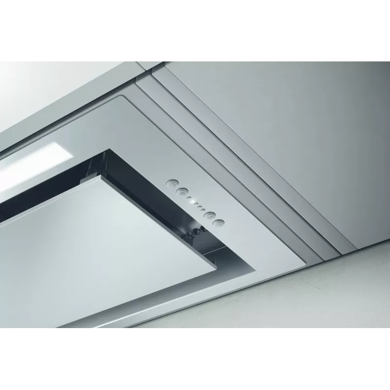 Elica LANE IX/A/52 exaustor de encastrar, 550 m³/h, LED, 4 velocidades, classe energética B, aço inoxidável, 514×322×283 mm