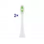Cabeças de escova de dentes ETA WhiteClean 2 unid. — verde/branco, cerdas macias, compatíveis com modelos ETA