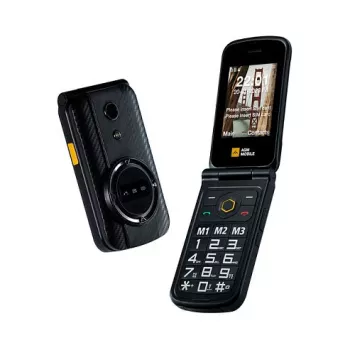 Telemóvel de concha AGM M8 FLIP — dual-SIM, ecrã de 7,11 cm (2,8 polegadas), bateria de 1500 mAh, 162 g, preto