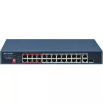 Hikvision Value Series Switch Fast Ethernet Não Gerido 24 Portas POE