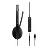 Headset EPOS ADAPT 165 USB-C II com fios arco de cabeça escritório/callcenter USB Type-C preto