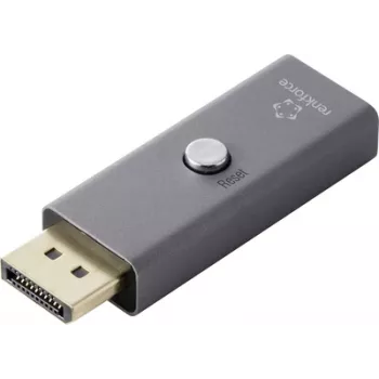Renkforce RF-6903988 Emulador EDID DisplayPort 8K, Alumínio, 7680x4320 @ 60Hz (RF-6903988)
