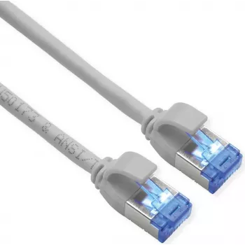 Cabo de rede S/FTP Cat.6A TPE compatível com PoE sem nós cinzento 3m - Rede - CAT 6a (21.15.4313)