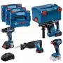 Chave de parafusos BOSCH 18V COMBO KIT GSR 18V-90C GDX 18V-210C GBH 18V-24C GSA 18V-28 1xPC4.0Ah 2xPC5.5Ah