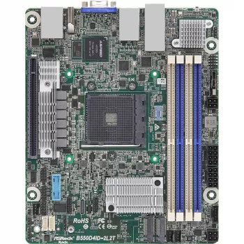 Placa-mãe ASRock B550D4ID-2L2T AMD B550 Socket AM4 mini ITX (B550D4ID-2L2T)