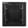 Qoltec 54488 Armário rack de parede de 19 polegadas, 12U, 600 x 635 x 450 mm, porta perfurada