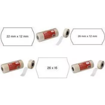 Etiquetas de preços agipa 100914 22×12 mm compatíveis com Meto 822/722 e Open Blitz P7/P8